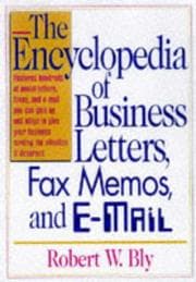 Tapa de The encyclopedia of business letters, fax memos, and e-mail
