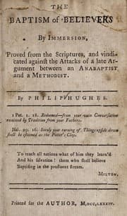 Tapa de The baptism of believers by immersion