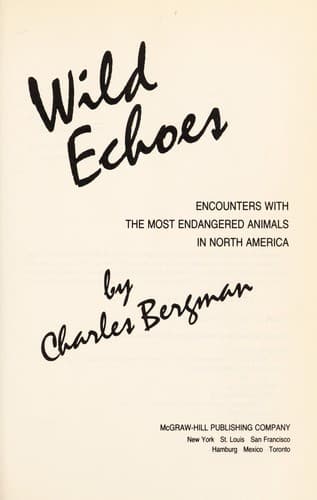 Tapa de Wild echoes