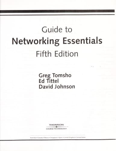 Tapa de Guide to networking essentials