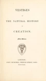 Tapa de Vestiges of the natural history of creation