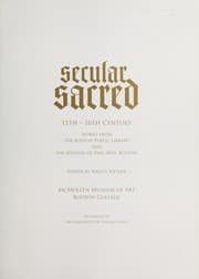 Tapa de Secular sacred