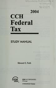 Tapa de 2004 CCH federal tax