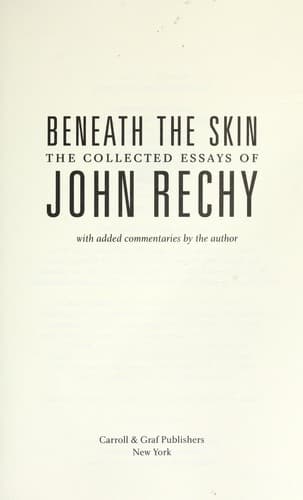 Tapa de Beneath the skin