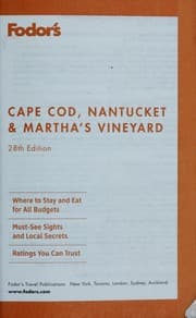 Tapa de Cape Cod, Nantucket & Martha's Vineyard, 2009