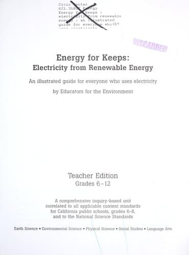 Tapa de Energy for keeps