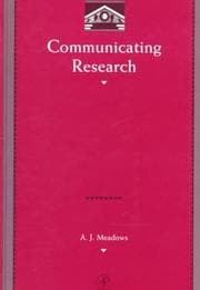 Tapa de Communicating research
