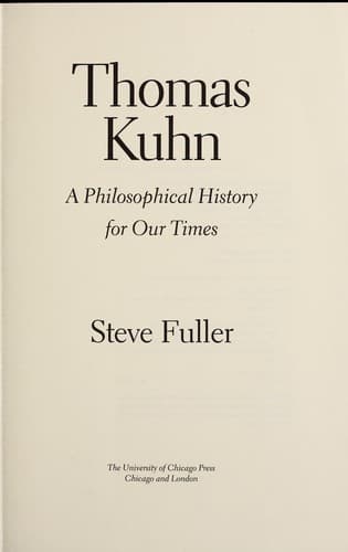 Tapa de Thomas Kuhn