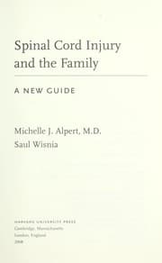 Tapa de Spinal Cord Injury and the Family