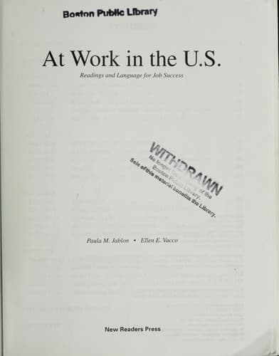 Tapa de At work in the U.S.