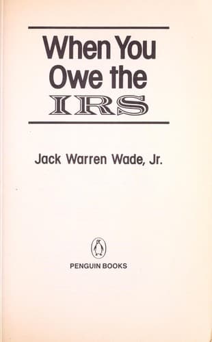 Tapa de When you owe the IRS