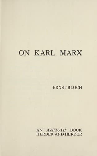Tapa de Über Karl Marx