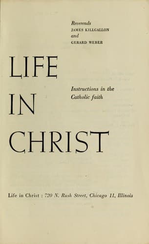 Tapa de Life in Christ