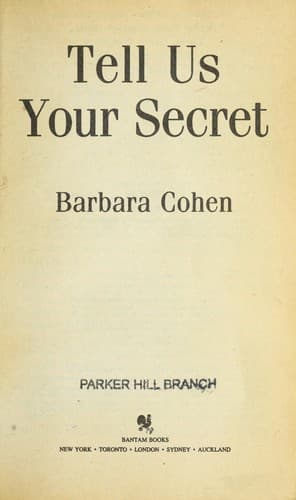 Tapa de Tell us your secret