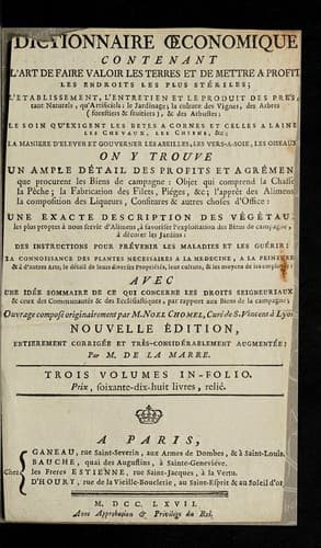 Tapa de Dictionnaire ¿conomique