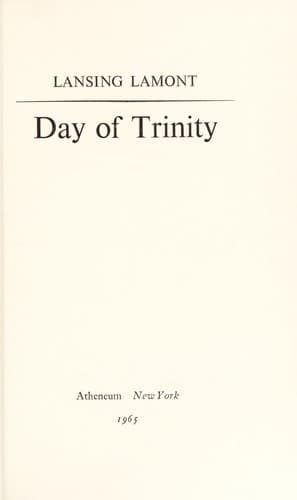 Tapa de Day of Trinity