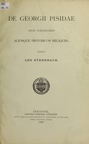 Tapa de De Georgii Pisidae apud Theophanem aliosque historicos reliquis