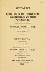 Tapa de Catalogue of United States and foreign coins ...