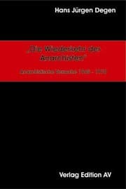 Tapa de „Die Wiederkehr der Anarchisten“