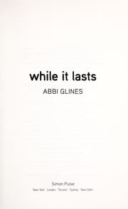 Tapa de While it Lasts