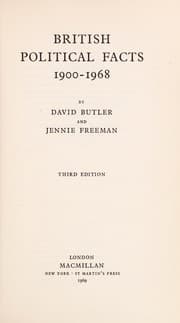 Tapa de British political facts, 1900-1967