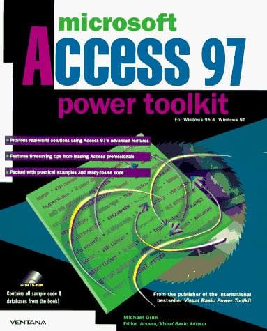 Tapa de Microsoft Access 97 Power Toolkit