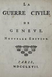 Tapa de La guerre civile de Geneve