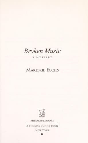 Tapa de Broken music