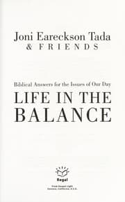 Tapa de Life in the balance