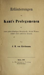 Tapa de Erläuterungen zu Kant’s Prolegomenen