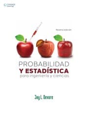 Tapa de Probabilidad y estadística para ingeniería y ciencias - 9. edición