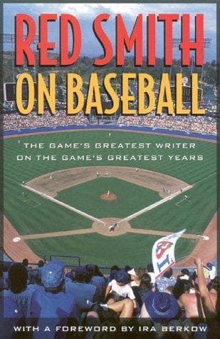 Tapa de Red Smith on baseball