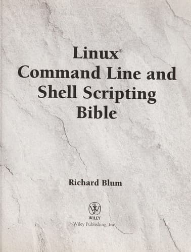 Tapa de Linux command line and shell scripting bible