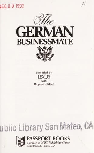 Tapa de German Businessmate