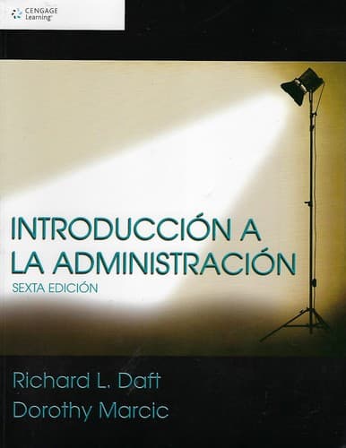 Tapa de Introducción a la administración
