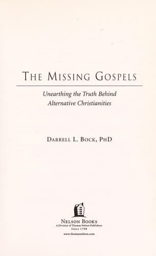 Tapa de The missing Gospels