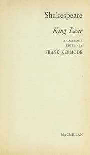 Tapa de Shakespeare: King Lear: a casebook
