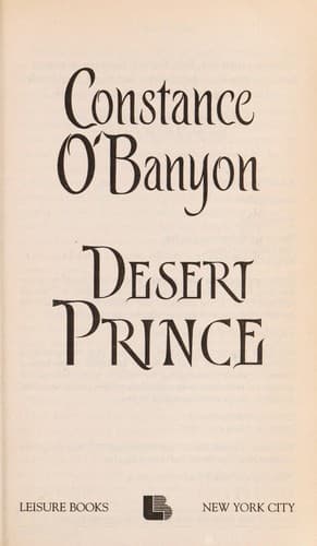 Tapa de Desert prince