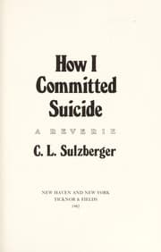 Tapa de How I committed suicide