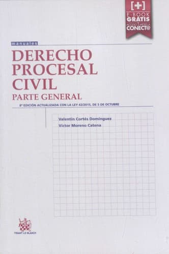Tapa de Derecho procesal civil. Parte general