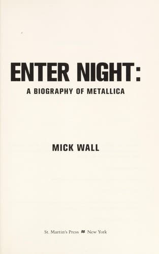 Tapa de Enter night