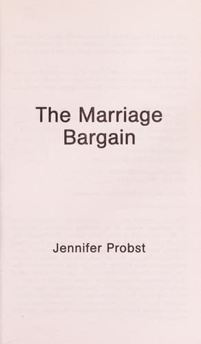 Tapa de The Marriage Bargain