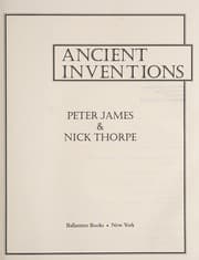 Tapa de Ancient inventions