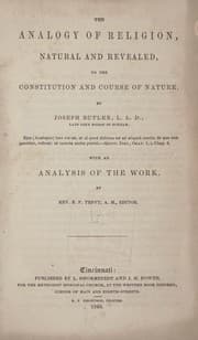 Tapa de The analogy of religion, natural and revealed to the constitution and course of nature