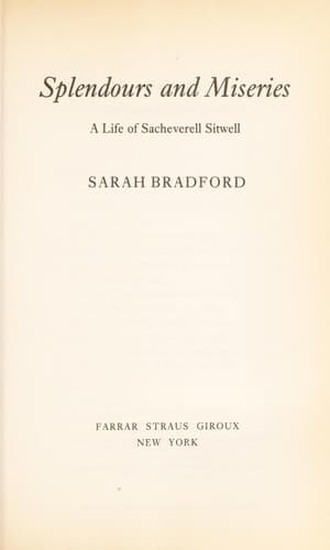 Tapa de Splendours and miseries