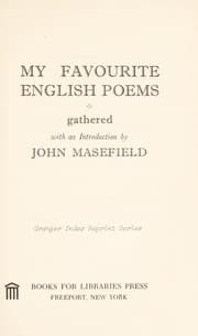 Tapa de My favourite English poems