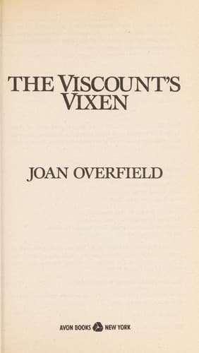 Tapa de The Viscount's Vixen