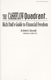 Tapa de The cashflow quadrant
