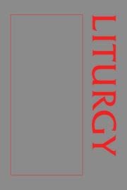 Tapa de A sourcebook about liturgy