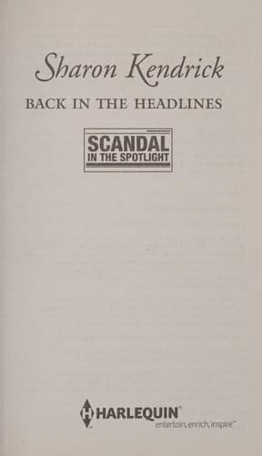 Tapa de Back in the headlines